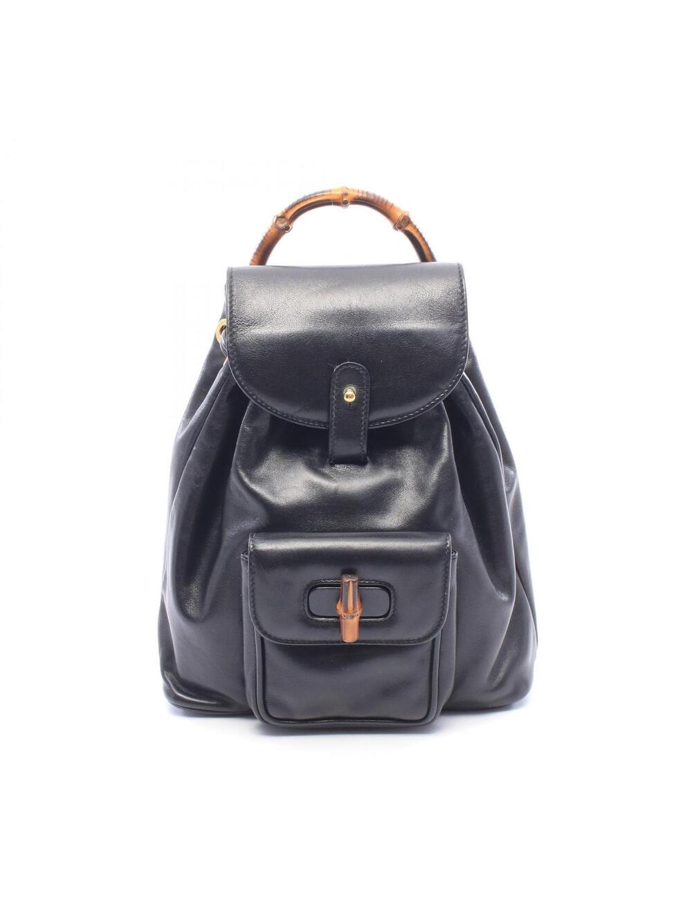 Gucci Bamboo Rucksack Backpack Leather #358719G62B